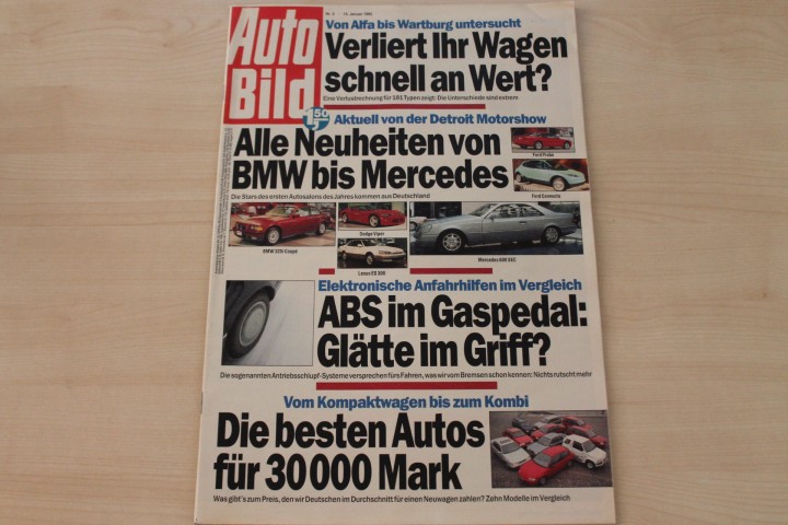 Deckblatt Auto Bild (03/1992)
